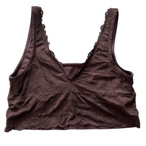 aerie Lace Crop Top Bralette XL EUC